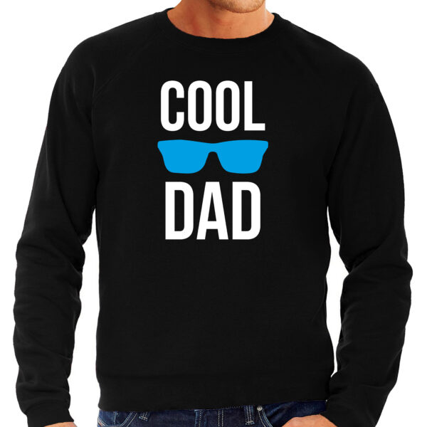 Cool dad sweater zwart voor heren - papa vaderdag cadeau trui
