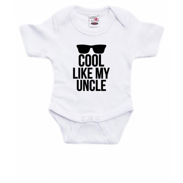 Cool like my uncle cadeau - baby - oom - rompertje - wit - jongen meisje