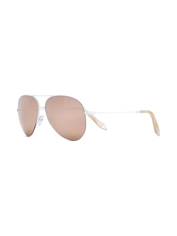 Victoria Beckham Eyewear Zonnebril met piloten montuur - Wit