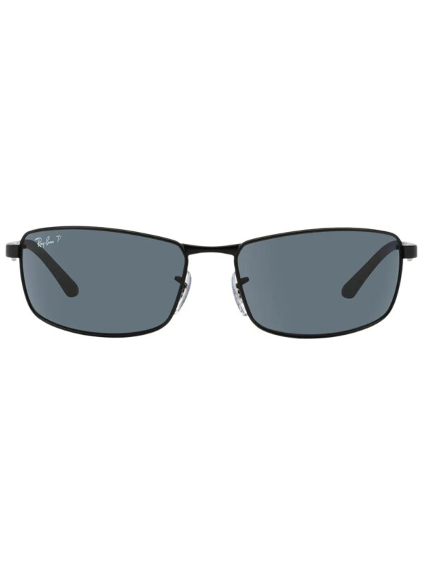 Ray-Ban RB3498 zonnebril met rechthoekig montuur - Zwart
