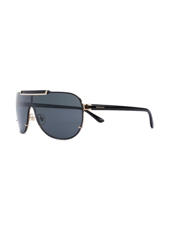 Versace Eyewear zonneklep zonnebril - Zwart