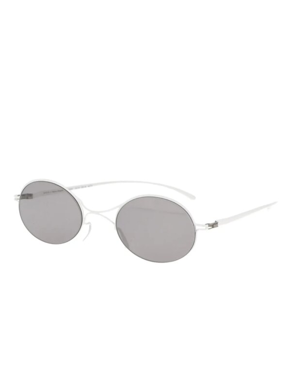 Mykita Mykita x Maison Margiela Oval zonnebril - Wit