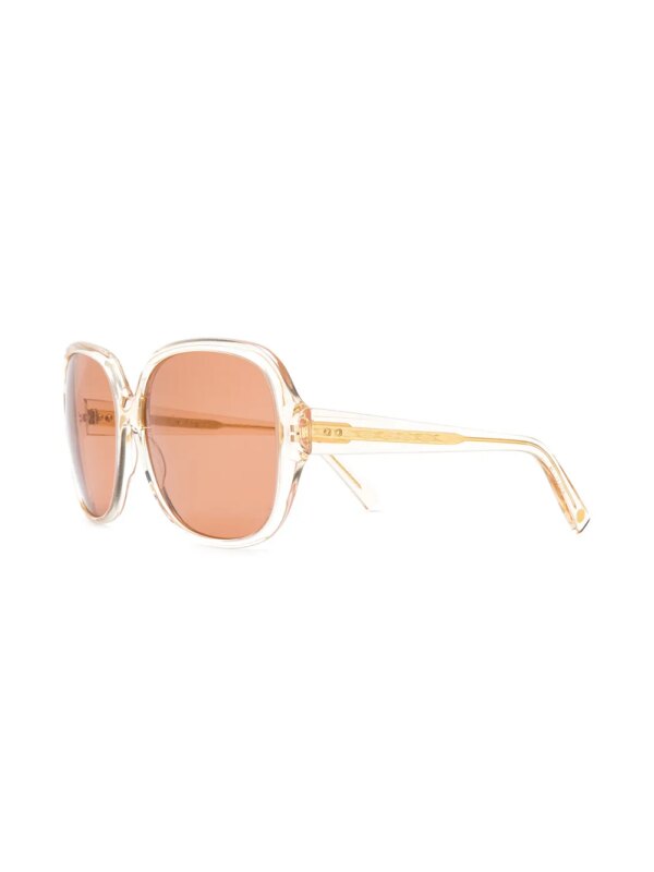 Dita Eyewear vierkant getinte zonnebril - Roze