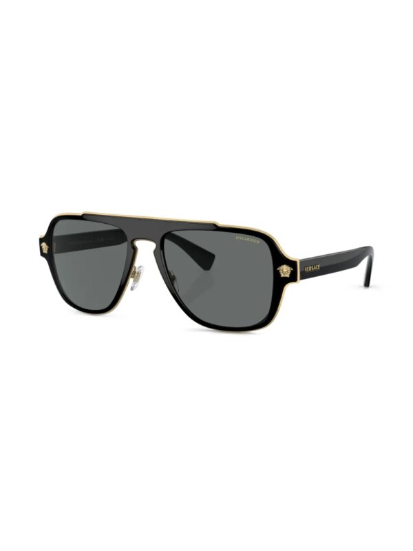 Versace Eyewear Zonnebril met piloten montuur - Zwart