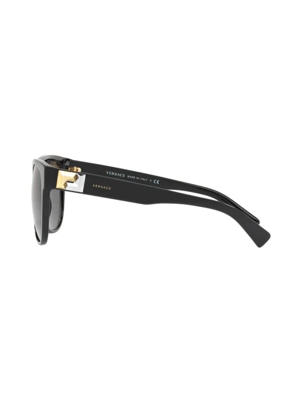 Versace Eyewear Zonnebril met rond montuur - Zwart