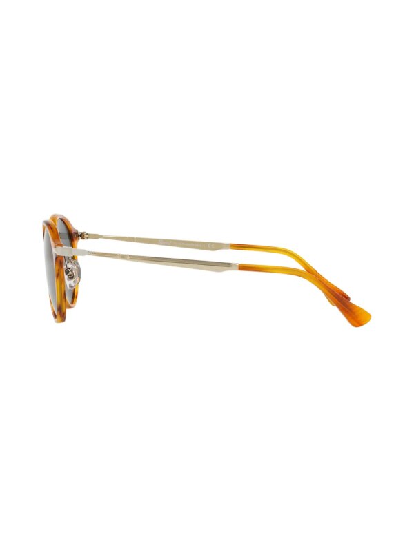Persol Zonnebril met rond montuur - Bruin