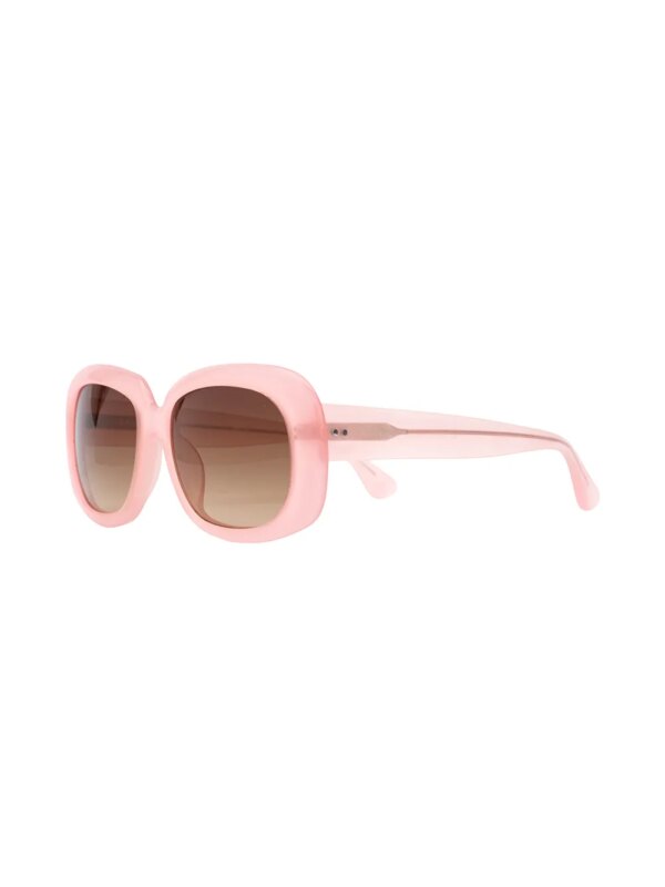 Linda Farrow 'Dries Van Noten 75' zonnebril - Roze