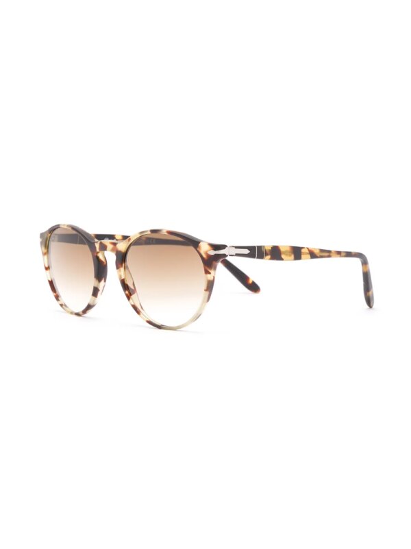 Persol zonnebril met rond montuur - Bruin