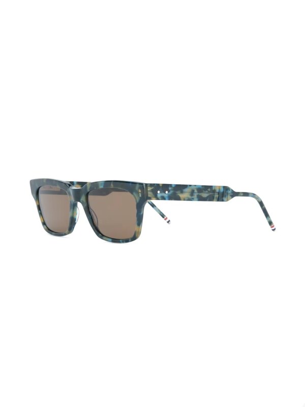 Thom Browne Eyewear Zonnebril van schildpad design - Blauw