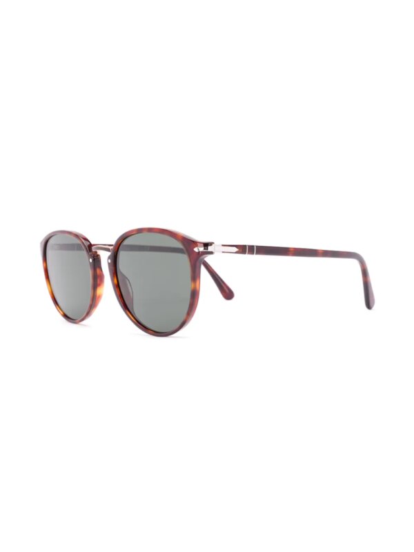 Persol Zonnebril met rond montuur - Bruin