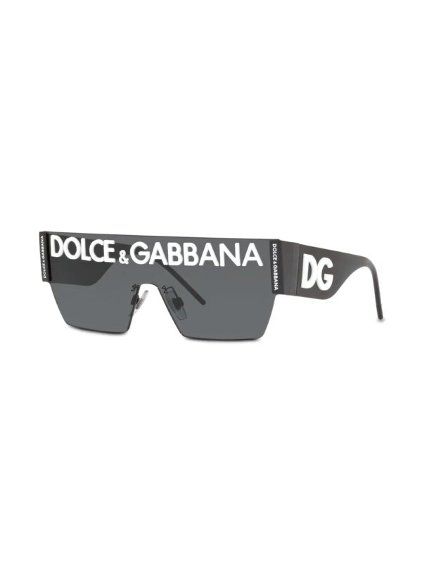 Dolce & Gabbana Eyewear Zonnebril met logo - Zwart