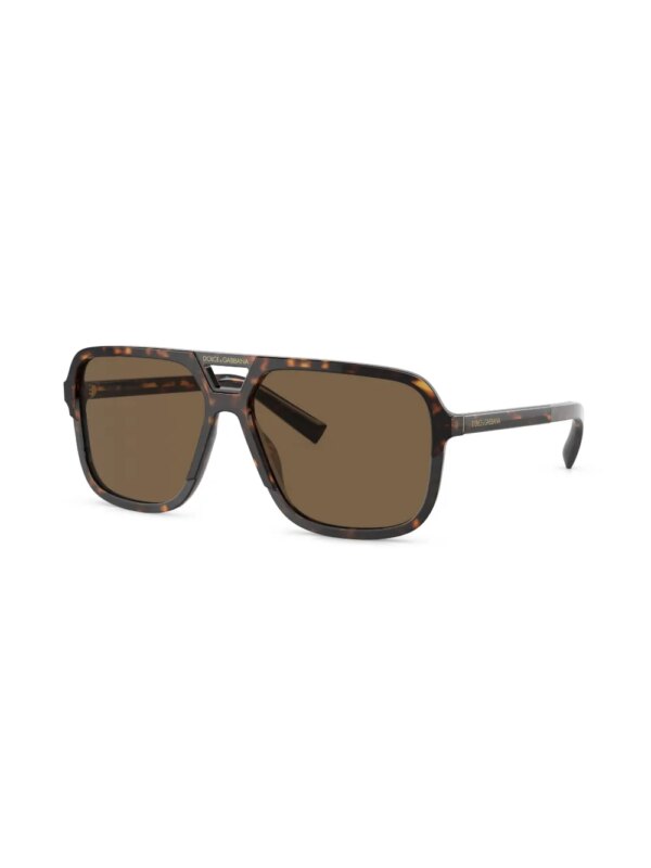 Dolce & Gabbana Eyewear Zonnebril met piloten montuur - Bruin