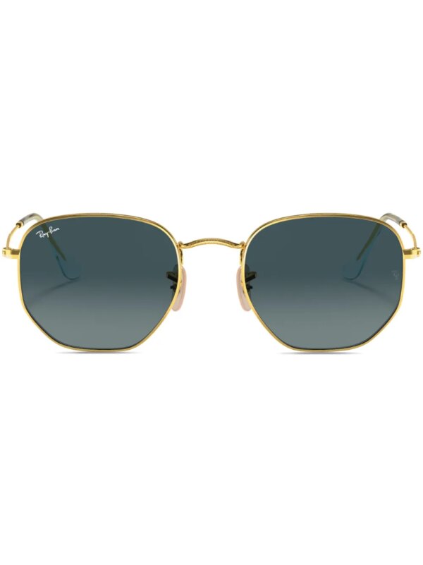 Ray-Ban Zonnebril met zeshoekig montuur - Goud
