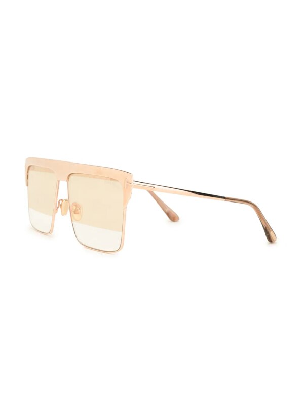 TOM FORD Eyewear Zonnebril met vierkant montuur - Goud