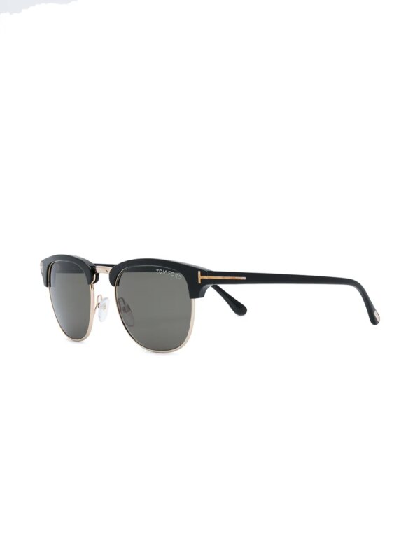TOM FORD Eyewear Zonnebril met piloten montuur - Zwart
