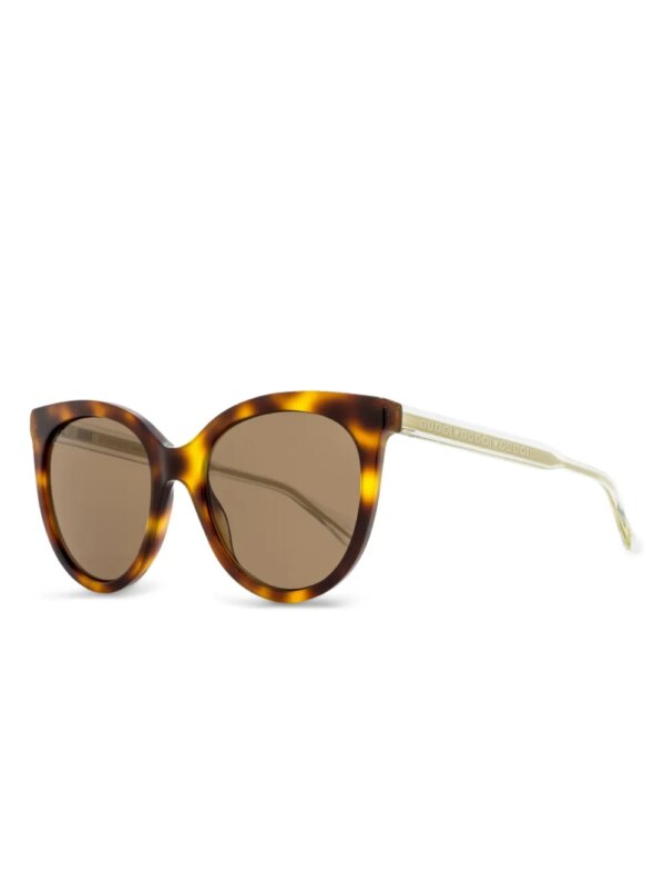 Gucci Eyewear Zonnebril met schildpadschild design - Bruin
