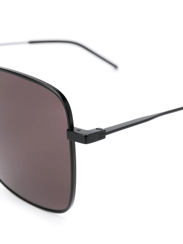 Saint Laurent Eyewear Zonnebril met vierkant montuur - Zwart