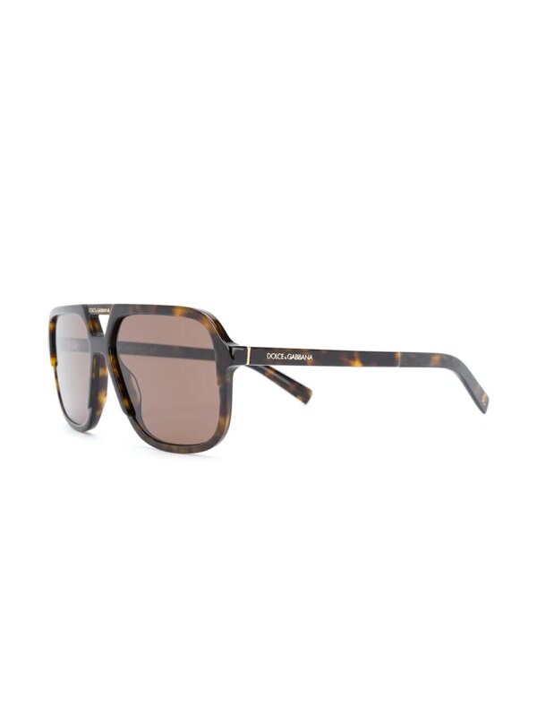 Dolce & Gabbana Eyewear 0DG4354 zonnebril met schildpadschild design - Bruin