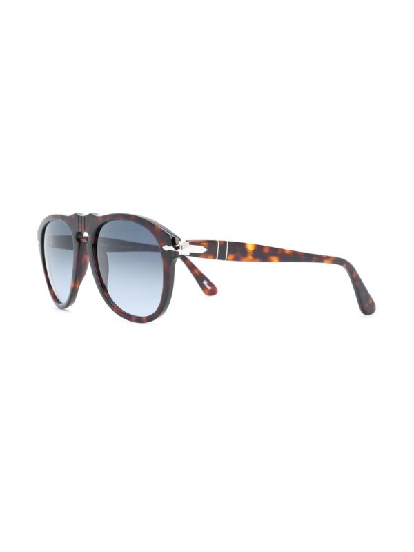 Persol Zonnebril met rond montuur - Bruin