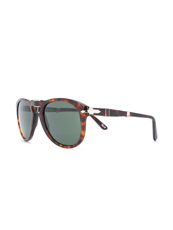 Persol Zonnebril met schildpadschild design - Bruin