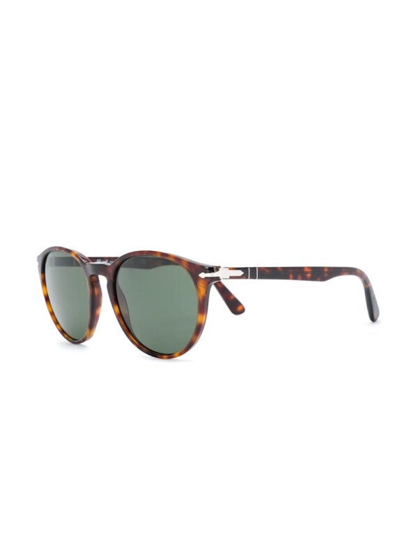 Persol Zonnebril met rond montuur - Bruin