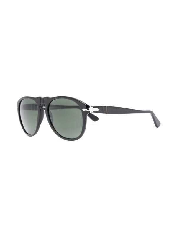 Persol Zonnebril met piloten montuur - Zwart