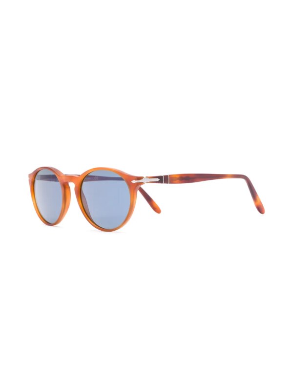 Persol Zonnebril met rond montuur - Bruin
