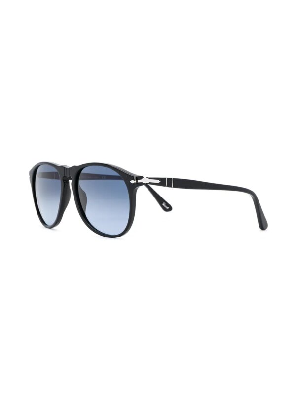 Persol Zonnebril met hoekig montuur - Zwart