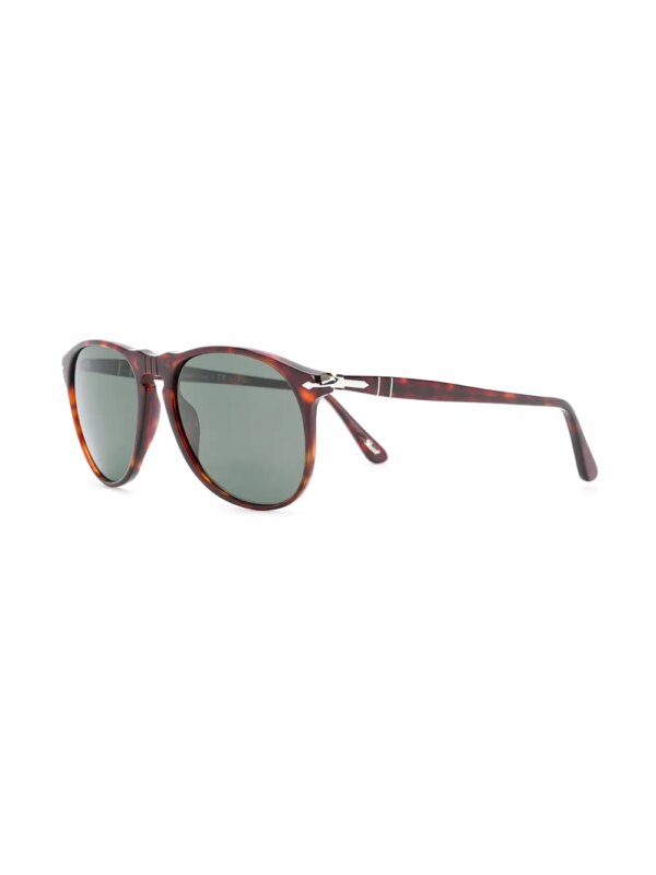 Persol Zonnebril met hoekig montuur - Bruin