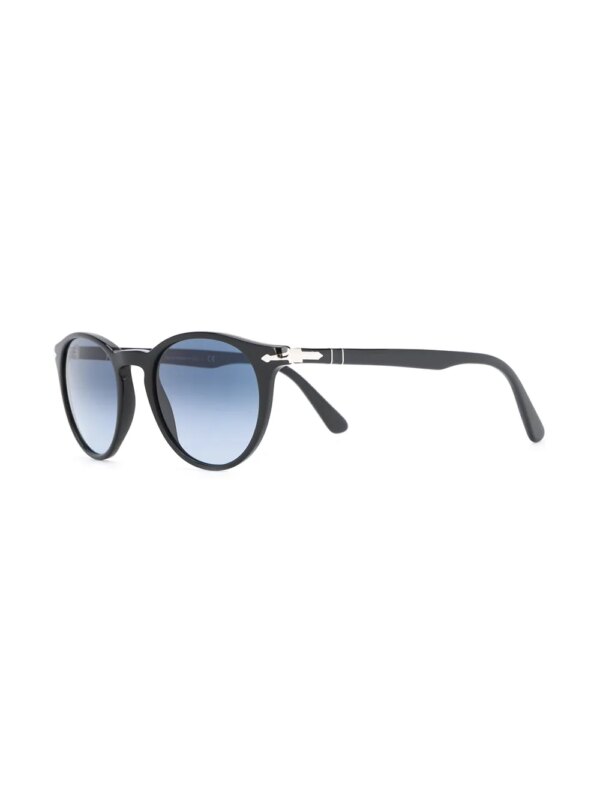 Persol Zonnebril met rond montuur - Zwart