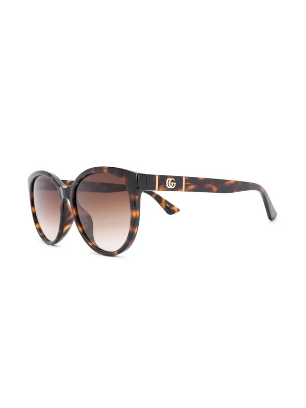 Gucci Eyewear GG0636S zonnebril met rond montuur - Bruin