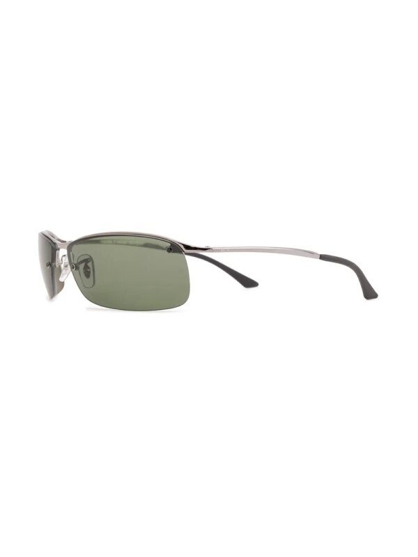 Ray-Ban BB3183S zonnebril met rechthoekig montuur - Zilver
