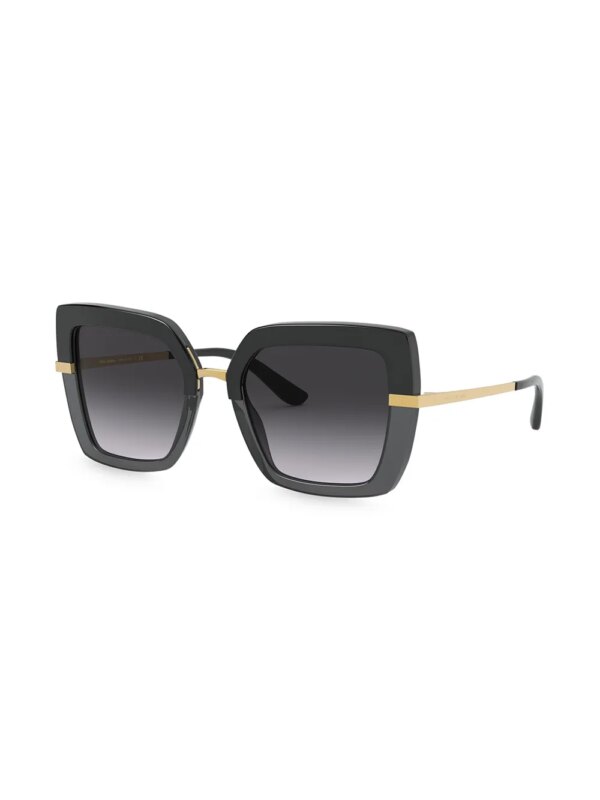 Dolce & Gabbana Eyewear Zonnebril met oversized montuur - Zwart