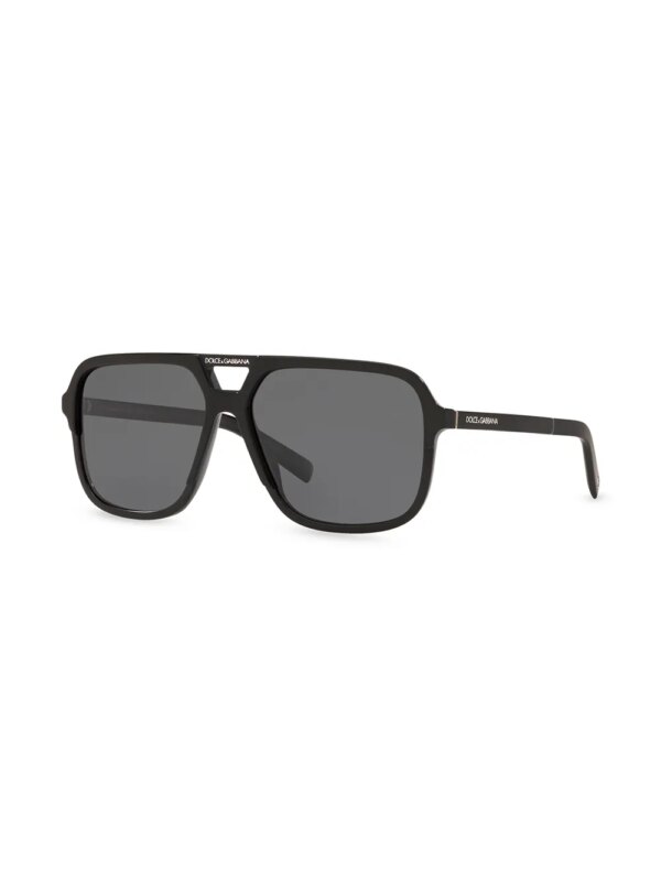 Dolce & Gabbana Eyewear Angel zonnebril met navigator montuur - Zwart