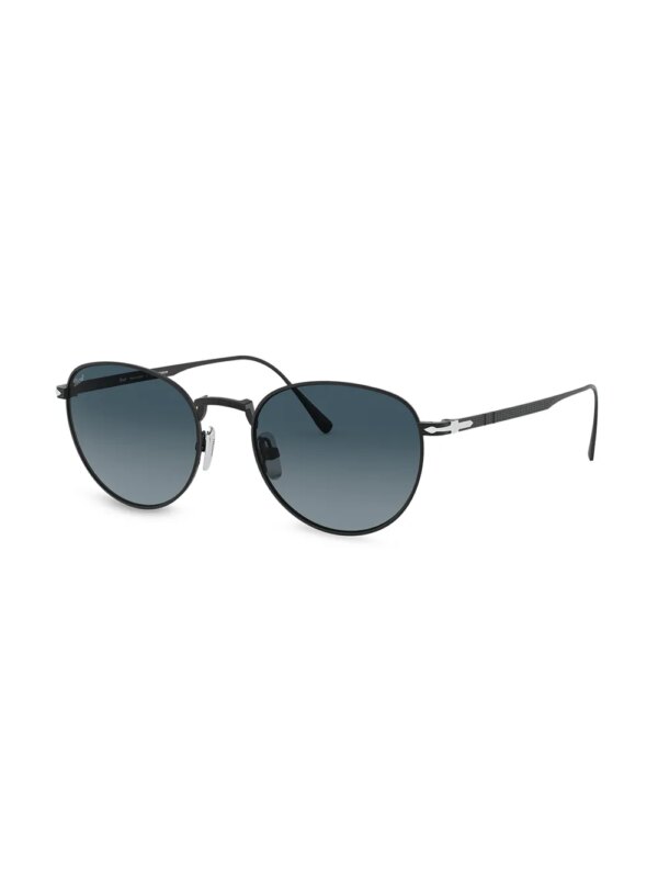 Persol Zonnebril met rond montuur - Zwart