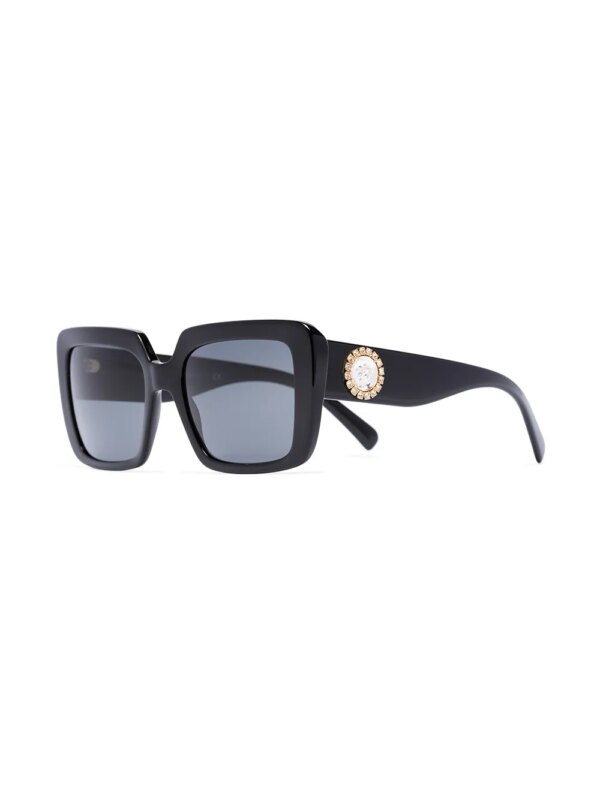 Versace Eyewear Zonnebril met vierkant montuur - Zwart