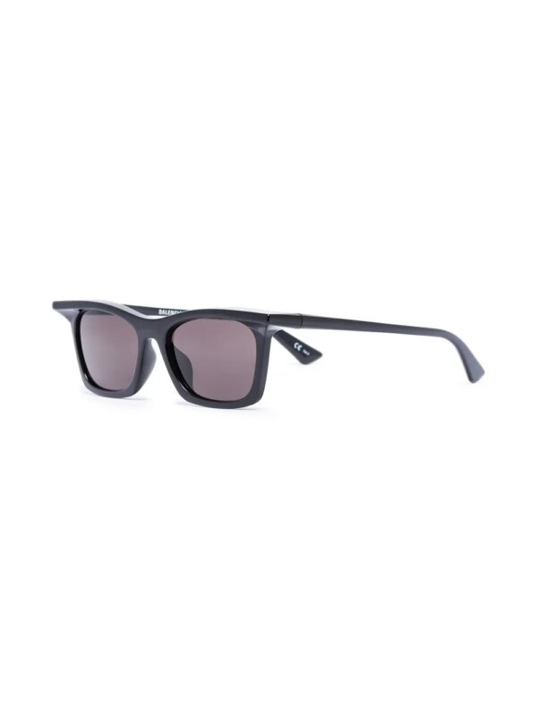 Balenciaga Eyewear Zonnebril met rechthoekig montuur - Zwart
