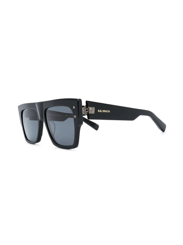 Balmain Eyewear B-I zonnebril met vierkant montuur - Zwart
