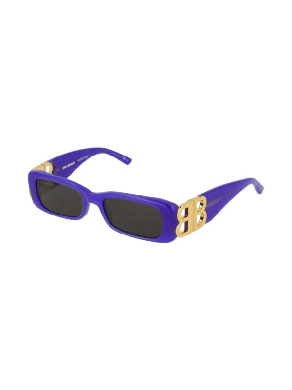 Balenciaga Eyewear Zonnebril met rechthoekige montuur - Paars