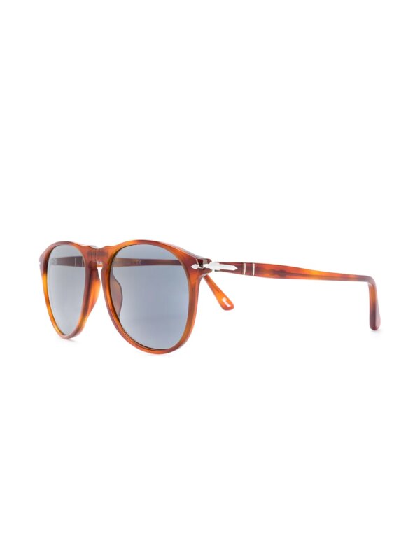 Persol Zonnebril met rond montuur - Bruin