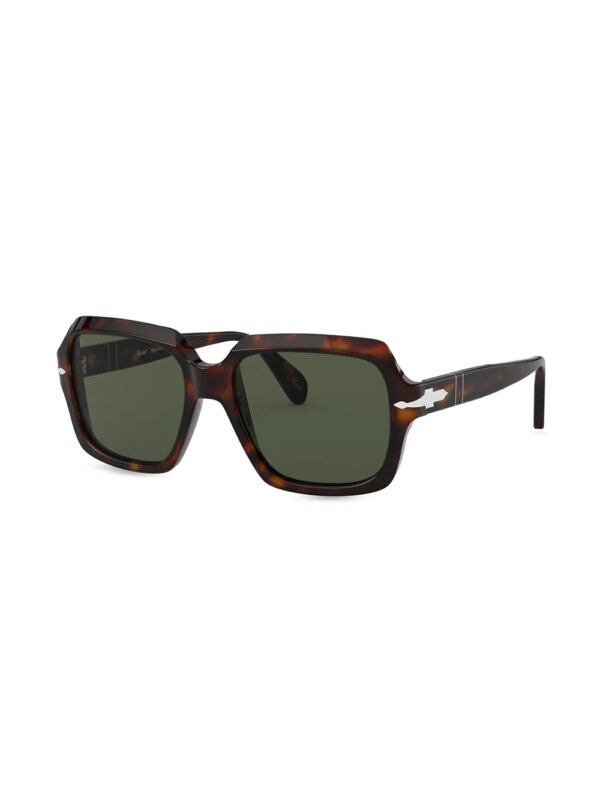 Persol Zonnebril met groot montuur - Groen