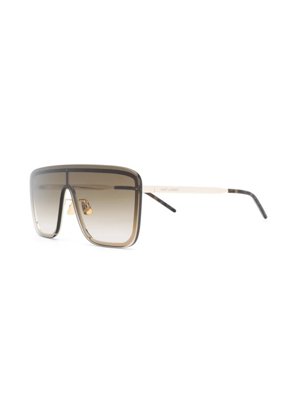 Saint Laurent Eyewear New Wave SL1 Mask zonnebril - Goud