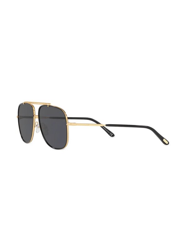 TOM FORD Eyewear FT0693 zonnebril met piloten montuur - Goud