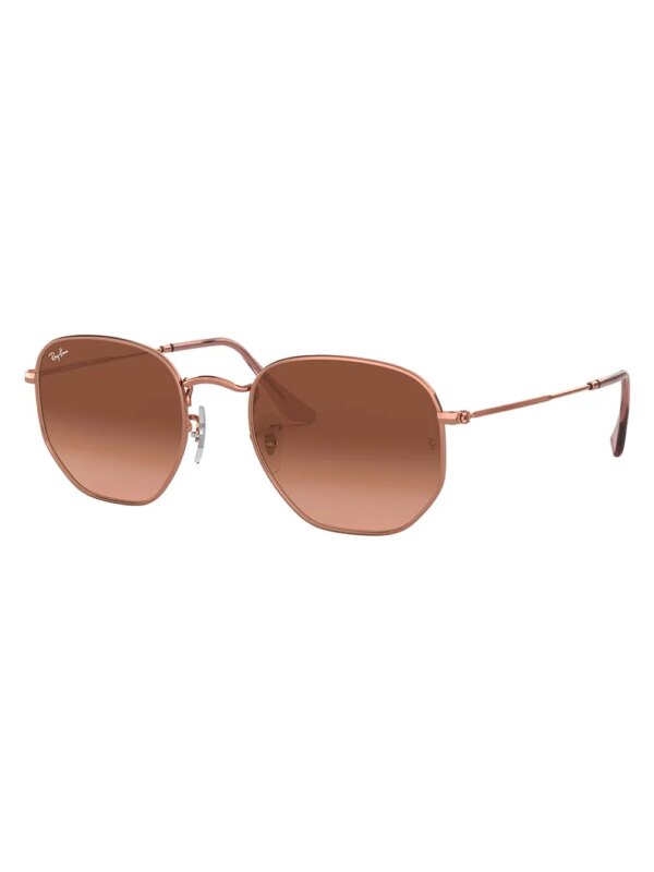Ray-Ban Zonnebril met zeshoekig montuur - Roze