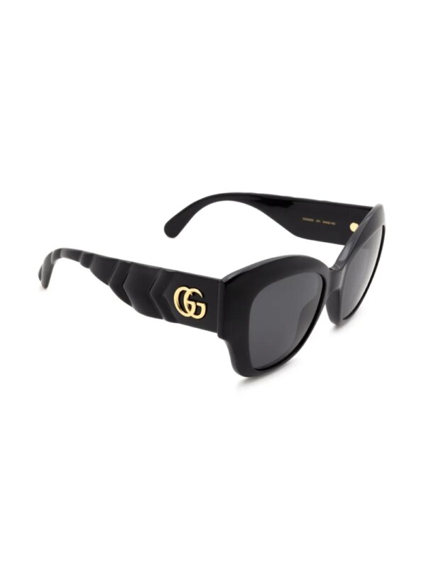Gucci Eyewear GG0808S zonnebril met oversized montuur - Zwart