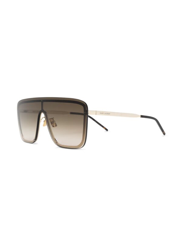 Saint Laurent Eyewear SL 364 Shield zonnebril - Goud