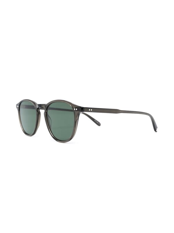 Garrett Leight Hampton zonnebril met rond montuur - Zwart