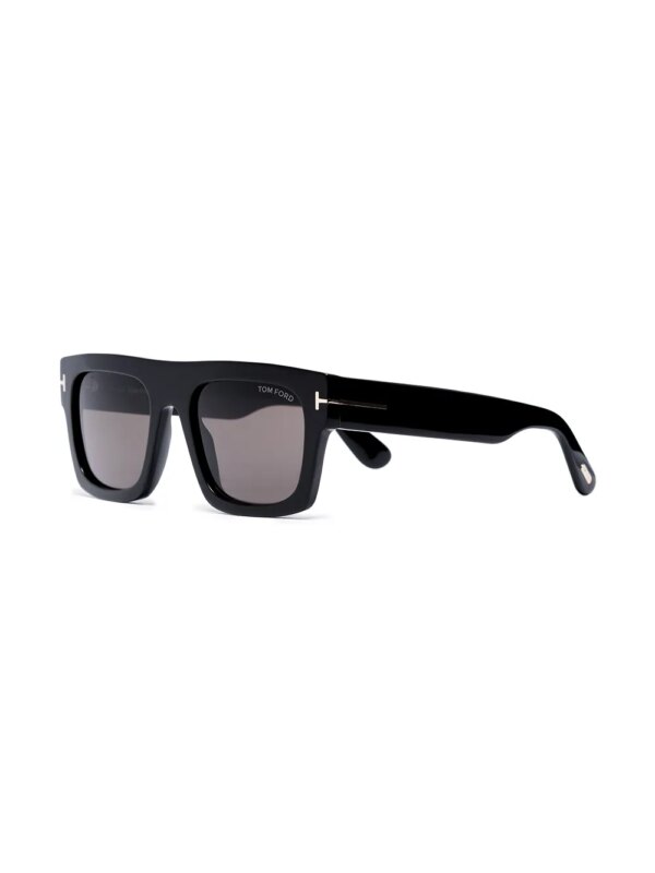 TOM FORD Eyewear FT0711 zonnebril met vierkant montuur - Zwart