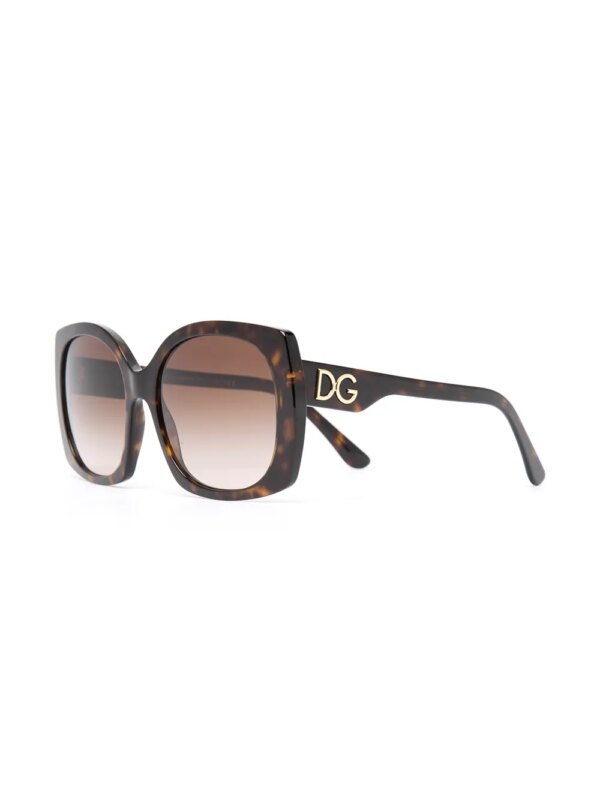 Dolce & Gabbana Eyewear Zonnebril met vierkant montuur - Bruin