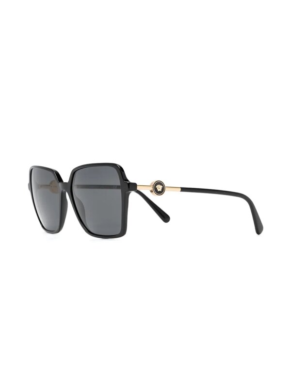 Versace Eyewear Zonnebril met vierkant montuur - Zwart